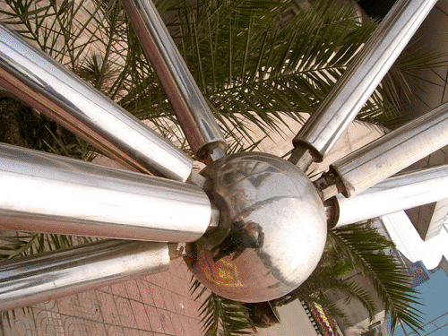 肥城不锈钢螺栓球网架